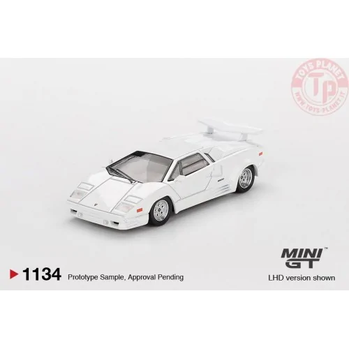 1:64 LAMBORGHINI COUNTACH 25TH ANNIVERSARY WHITE 1989 MGT01134-L Mini Gt
