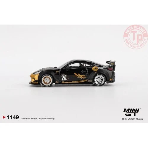 1/64 TOYOTA GR SUPRA LB-NATION BLACK & GOLD 2025 MGT01149-R MINI GT