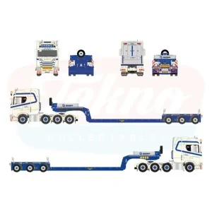 1/50 Twan Bierings Scania NGS Highline 8x4 con pianale ribassato Broshuis a 3 assi TEKNO 91064 TEKNO