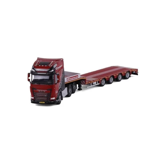 1/50 STE Nieuwleusen DAF XG+ Semi low loader 4 axle CAVALLINO 20-1316 CAVALLINO