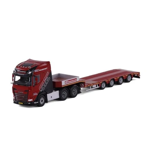 1/50 STE Nieuwleusen DAF XG+ Semi low loader 4 axle CAVALLINO 20-1316 CAVALLINO