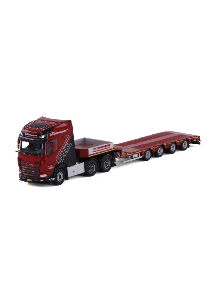 1/50 STE Nieuwleusen DAF XG+ Semi low loader 4 axle CAVALLINO 20-1316 CAVALLINO