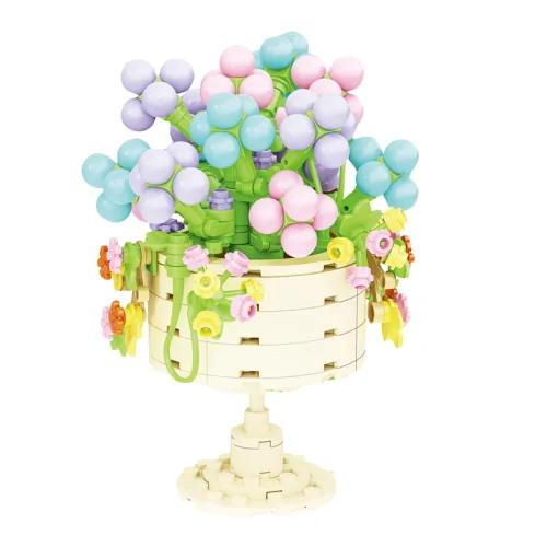 Vaso con piante grasse 257z CUB82 CUBIX