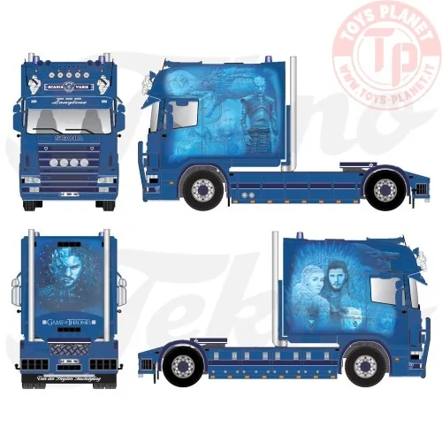 Scania 4-serie Longline 4x2 Transrapid TEKNO 87523 TEKNO