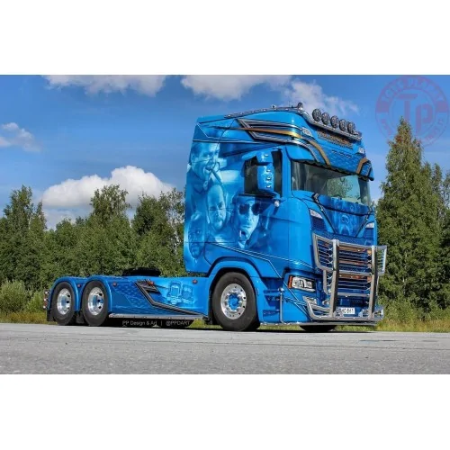 Scania Next Gen S-serie Highline 6x2 sleepas trekker Molanders TEKNO 86504 TEKNO
