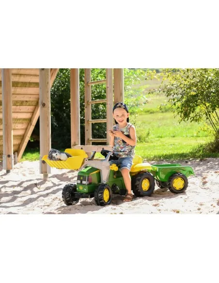 Trattore a pedali John Deere con pala e rimorchio ROLLY TOYS 023110 ROLLY TOYS