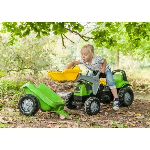 Trattore a pedali Deutz-Fahr 5115 TB con pala e rimorchio ROLLY TOYS 023196 ROLLY TOYS