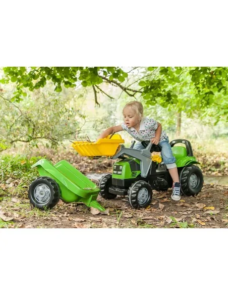 Trattore a pedali Deutz-Fahr 5115 TB con pala e rimorchio ROLLY TOYS 023196 ROLLY TOYS