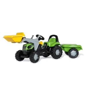 Trattore a pedali Deutz-Fahr 5115 TB con pala e rimorchio ROLLY TOYS 023196 ROLLY TOYS