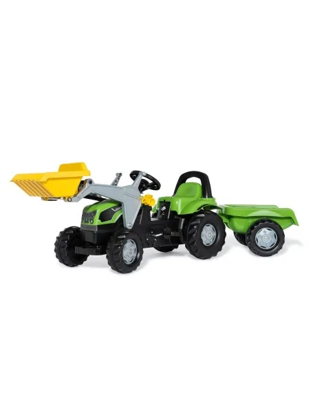 Trattore a pedali Deutz-Fahr 5115 TB con pala e rimorchio ROLLY TOYS 023196 ROLLY TOYS