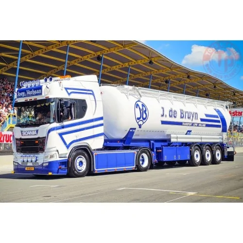 SCANIA R HIGHLINE CR20H 4X2 TIPPER BULK TRAILER - 3 AXLE Joey Verbaan WSI 01-4847 WSI MODELS