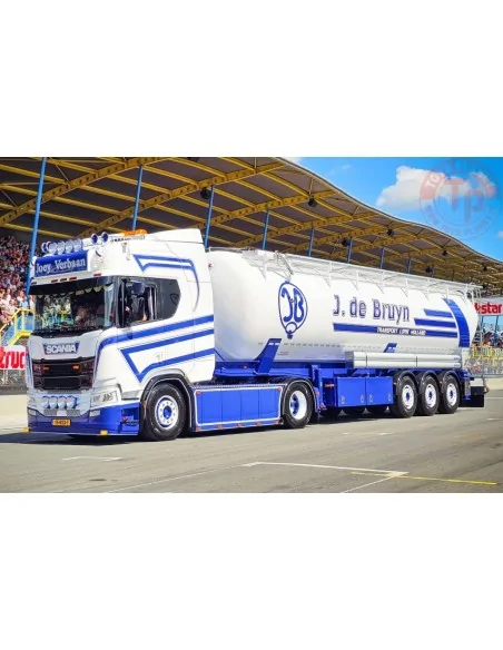 SCANIA R HIGHLINE CR20H 4X2 TIPPER BULK TRAILER - 3 AXLE Joey Verbaan WSI 01-4847 WSI MODELS