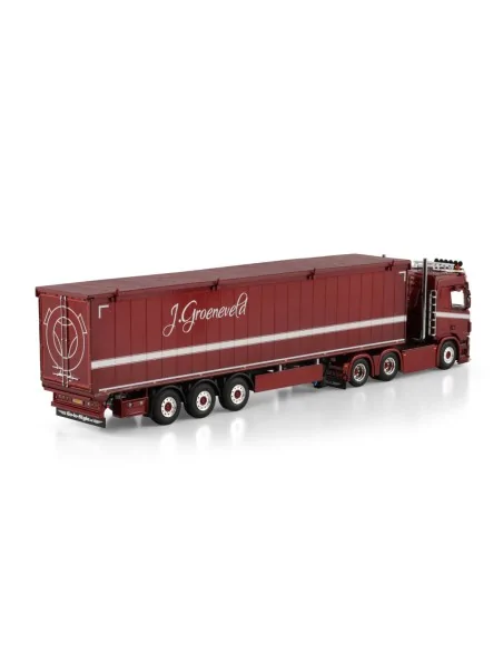 1/50 J. Groeneveld Transport SCANIA R NORMAL CR20N 6X2 TAG AXLE VOLUME TRAILER - 3 AXLE WSI 01-4944 WSI MODELS