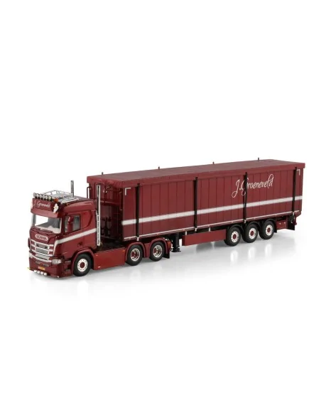 1/50 J. Groeneveld Transport SCANIA R NORMAL CR20N 6X2 TAG AXLE VOLUME TRAILER - 3 AXLE WSI 01-4944 WSI MODELS