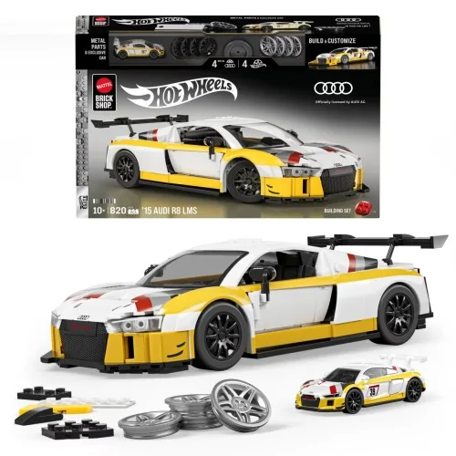 1/16 ‘15 Audi R8 Lms 820pz MATTEL BRICKS JFT18 MATTEL COSTRUZIONI