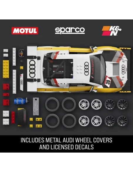 1/16 ‘15 Audi R8 Lms 820pz MATTEL BRICKS JFT18 MATTEL COSTRUZIONI