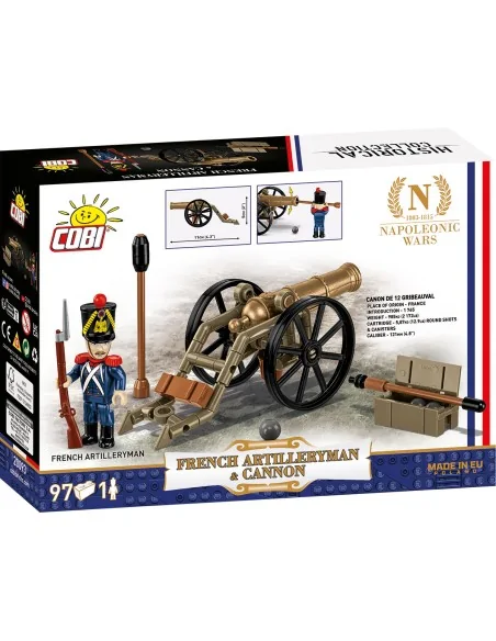 Napeleon French Artilleryman & Cannon COBI 20093 COBI Napeleon French Artilleryman & Cannon COBI 20093 COBI