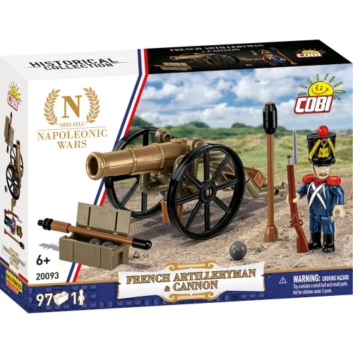 Napeleon French Artilleryman & Cannon COBI 20093 COBI
