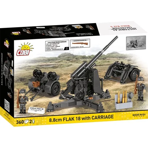 8.8Cm Flak With Carriage COBI 3140 COBI