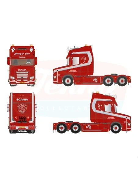1/50 Nicolaj F. Olsen Scania Tuft R Highline 6x2 TEKNO 90040 TEKNO