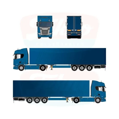 1/50 Scania Brand Boost Scania Super 560R 4x2 con rimorchio centinato TEKNO 91368 TEKNO