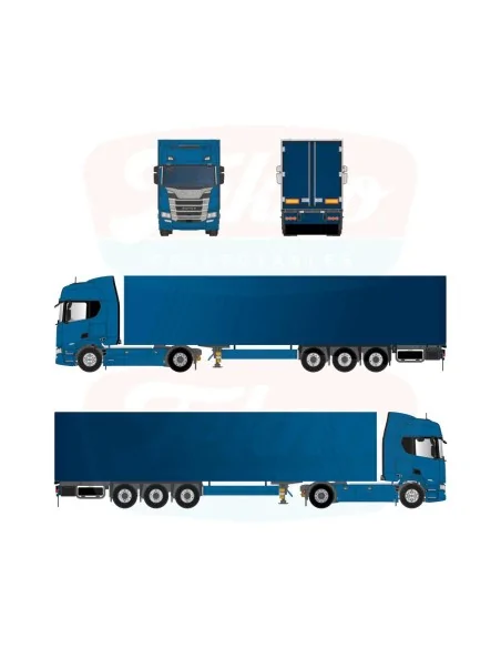 1/50 Scania Brand Boost Scania Super 560R 4x2 con rimorchio centinato TEKNO 91368 TEKNO