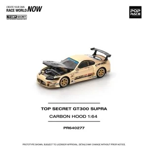 1/64 Top Secret GT300 Supra Carbon - Oro cromato PR640277 POP RACE