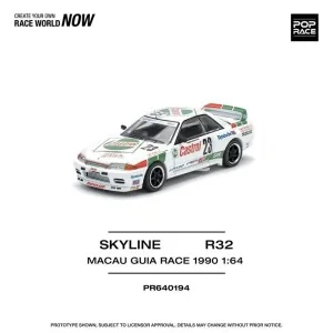 1/64 Nissan Skyline R32 Macao Guia Race N23 PR640194 POP RACE