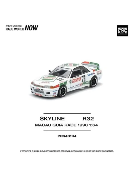 1/64 Nissan Skyline R32 Macao Guia Race N23 PR640194 POP RACE
