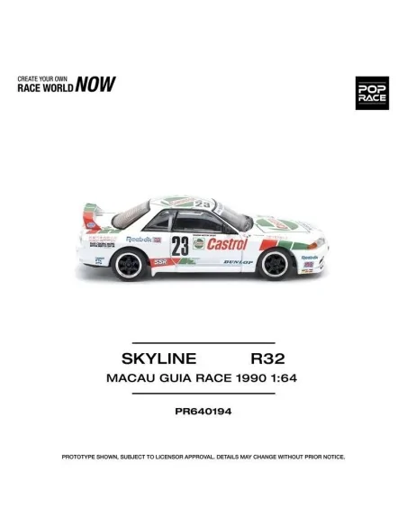 1/64 Nissan Skyline R32 Macao Guia Race N23 PR640194 POP RACE