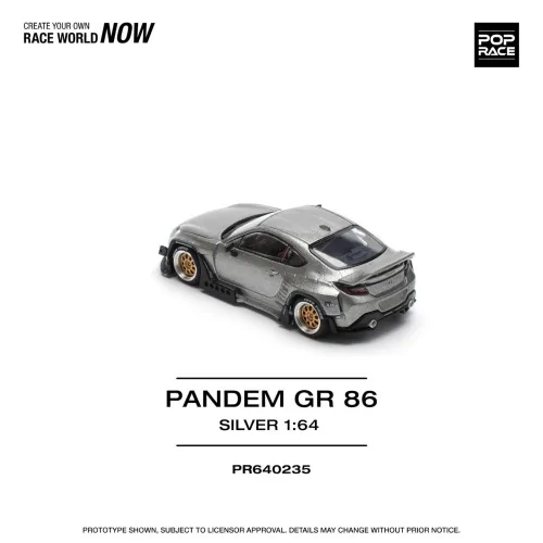 1/64 PANDEM GR86 - ARGENTO PR640235 POP RACE