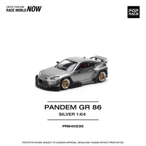 1/64 PANDEM GR86 - ARGENTO PR640235 POP RACE