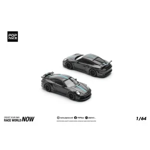 1/64 Porsche 992 STINGER GTR CARBON EDITION LINEA BLU PR640254 POP RACE