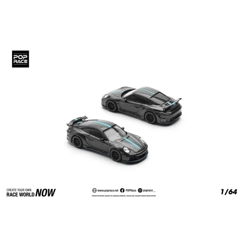 1/64 Porsche 992 STINGER GTR CARBON EDITION LINEA BLU PR640254 POP RACE