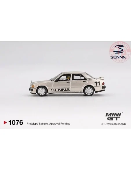 1:64 MERCEDES-BENZ 190E 2.3-16 N11 AYRTON SENNA W/ FIGURE RACE OF CHAMPIONS 1984 MGT01076-L MINI GT
