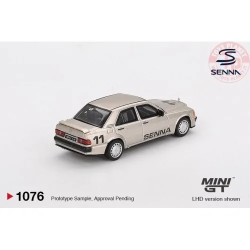 1:64 MERCEDES-BENZ 190E 2.3-16 N11 AYRTON SENNA W/ FIGURE RACE OF CHAMPIONS 1984 MGT01076-L MINI GT