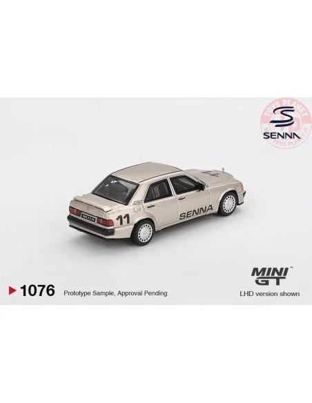 1:64 MERCEDES-BENZ 190E 2.3-16 N11 AYRTON SENNA W/ FIGURE RACE OF CHAMPIONS 1984 MGT01076-L MINI GT