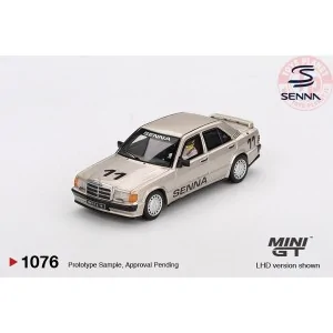 1:64 MERCEDES-BENZ 190E 2.3-16 N11 AYRTON SENNA W/ FIGURE RACE OF CHAMPIONS 1984 MGT01076-L Mini Gt