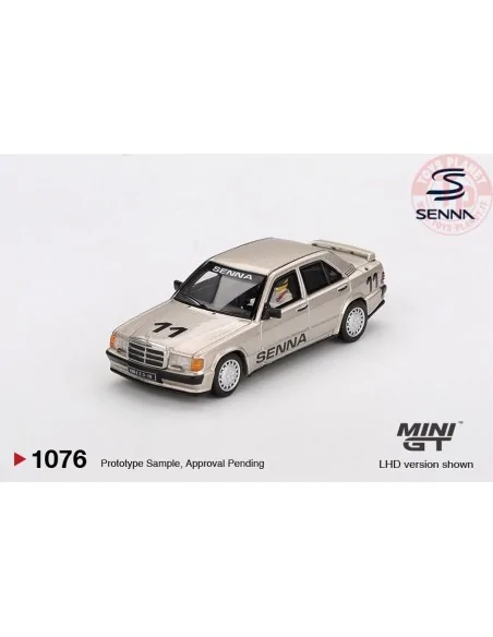 1:64 MERCEDES-BENZ 190E 2.3-16 N11 AYRTON SENNA W/ FIGURE RACE OF CHAMPIONS 1984 MGT01076-L MINI GT