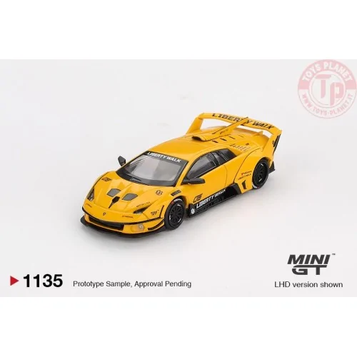1:64 LAMBORGHINI MURCIELAGO LB SILHOUETTE WORKS GT EVO YELLOW 2025 MGT01135-L Mini Gt