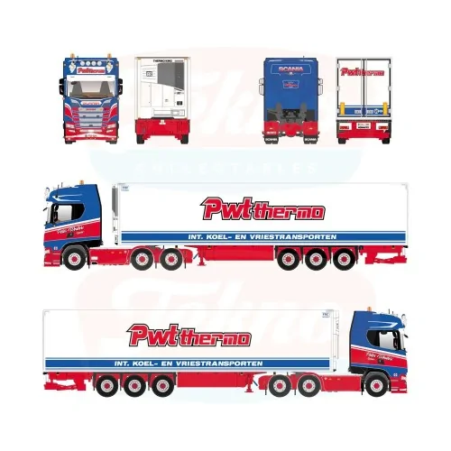 1/50 Peter Wouters Scania NGS Highline con semirimorchio refrigerato a 3 assi TEKNO 89905 TEKNO