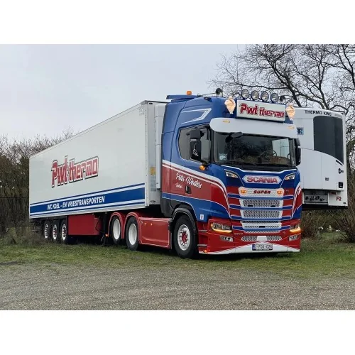 1/50 Peter Wouters Scania NGS Highline con semirimorchio refrigerato a 3 assi TEKNO 89905 TEKNO
