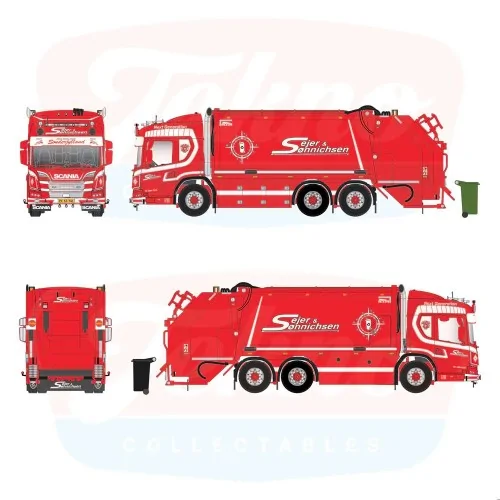 1/50 Sejer & Sonnichsen Scania L con cassone per rifiuti TEKNO 89701 TEKNO