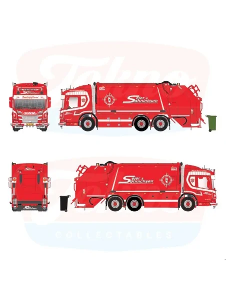 1/50 Sejer & Sonnichsen Scania L con cassone per rifiuti TEKNO 89701 TEKNO