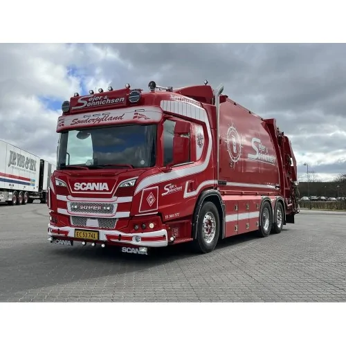 1/50 Sejer & Sonnichsen Scania L con cassone per rifiuti TEKNO 89701 TEKNO