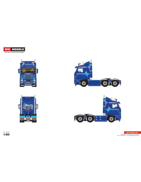 1/50 Toftegaard SCANIA 3 SERIES STREAMLINE 6X2 TAG AXLE WSI 01-5230 WSI MODELS