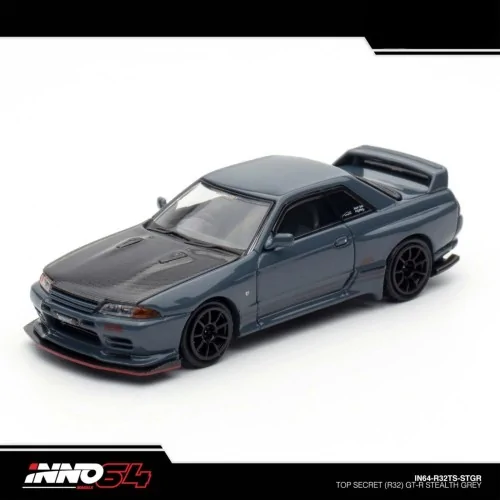 1/64 TOP SECRET Nissan Skyline R32 GT-R Grigio Stealth IN64-R32TS-STGR INNO MODELS