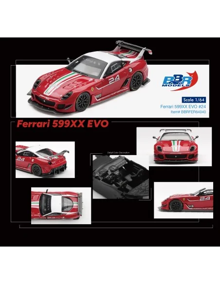 1:64 FERRARI 599XX EVO n24 2011 BBRFER64040 BBR MODELS 1:64