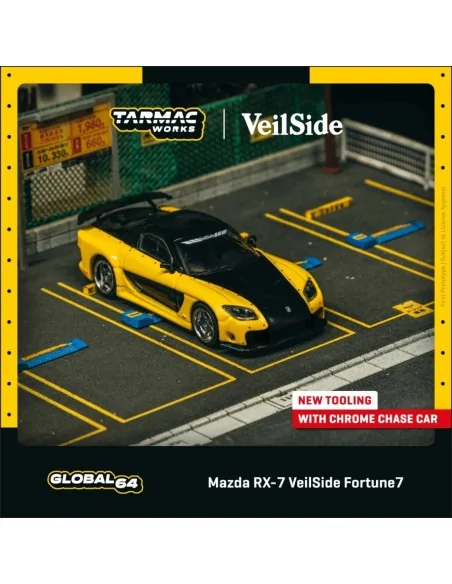 1/64 Mazda RX-7 VeilSide Fortune7 GIALLO T64G-075-YE TARMAC WORKS