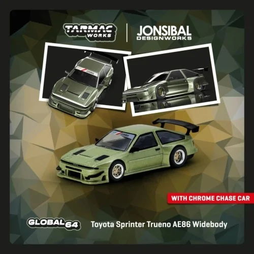 1/64 Toyota Sprinter Trueno AE86 Widebody, Jonsibal T64G-060-GR TARMAC WORKS
